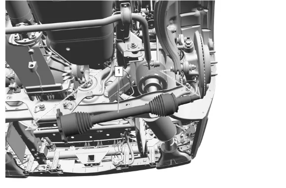 Rear Wheel Drive Shaft Replacement - Left Side (G96) — figure 7