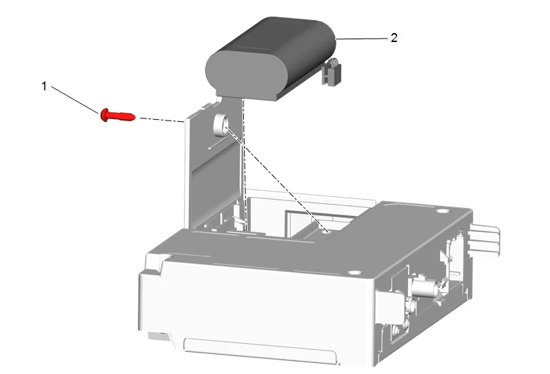 Communication Interface Module Battery Replacement — figure 6