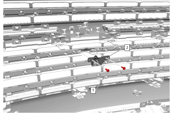 Front View Driver Information Camera Bracket Replacement — figure 3