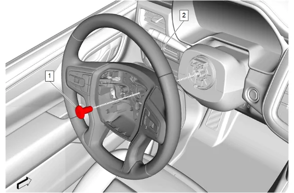Radio Control Switch Replacement - Steering Wheel — figure 3