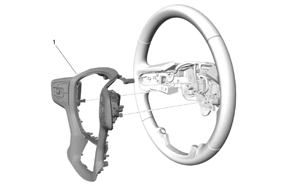 Radio Control Switch Replacement - Steering Wheel — figure 9