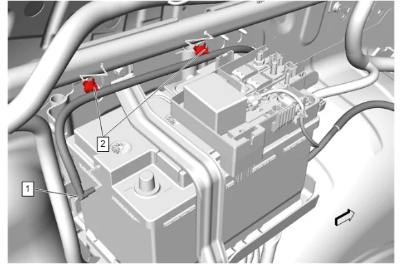 Battery Auxiliary Tray Replacement (9C1, 5W4) — figure 20