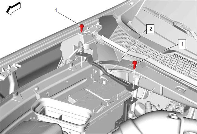 Battery Tray Replacement (L84, L87) — figure 1
