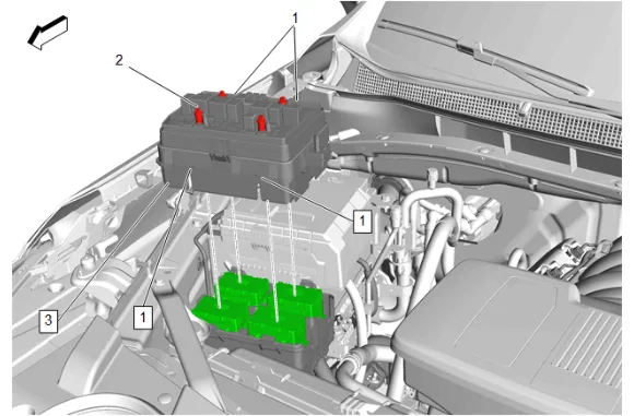 Battery Tray Replacement (L84, L87) — figure 9