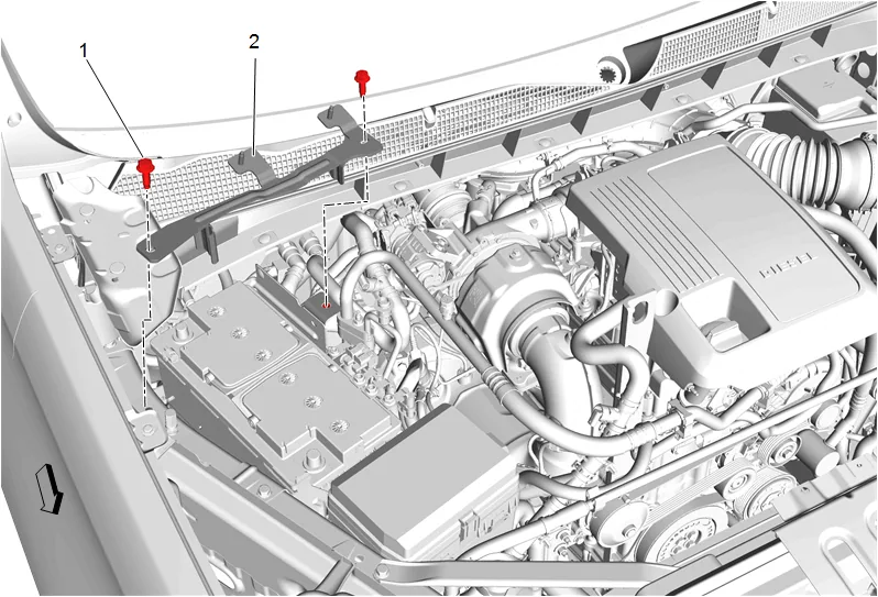 Battery Tray Replacement (LM2) — figure 1