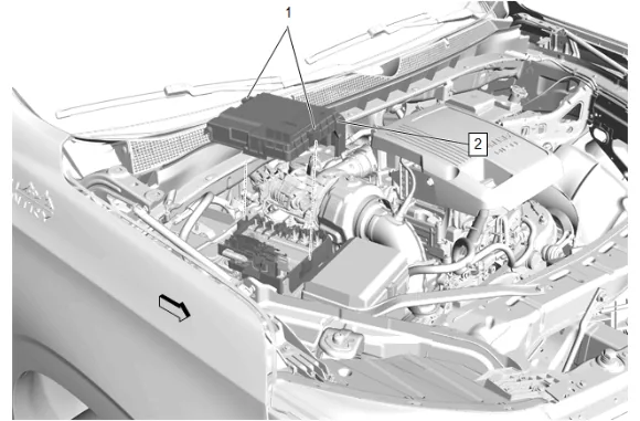 Battery Tray Replacement (LM2) — figure 2