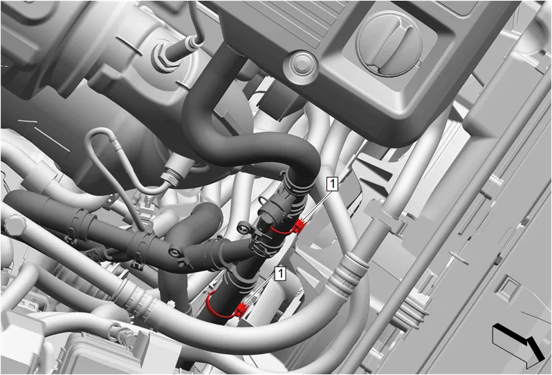 Charge Air Cooler Coolant Hose Replacement (LM2) — figure 6