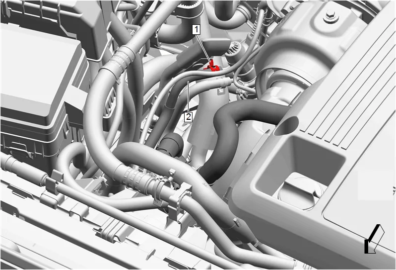 Charge Air Cooler Coolant Hose Replacement (LM2) — figure 7