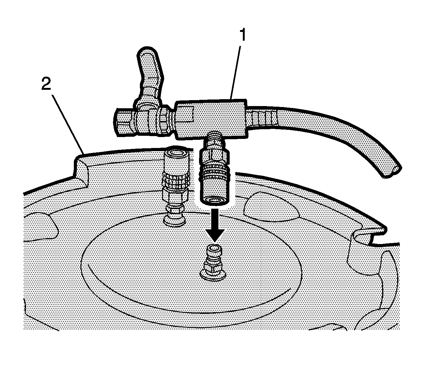 Charge Air Cooling System Draining and Filling (GE 47716 LM2 with RC1) — figure 8