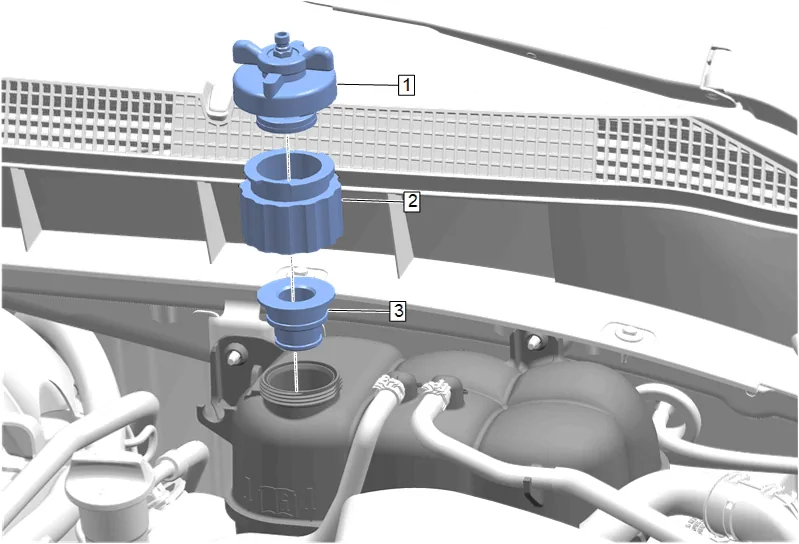 Cooling System Draining and Filling (GE 47716 LM2) — figure 1