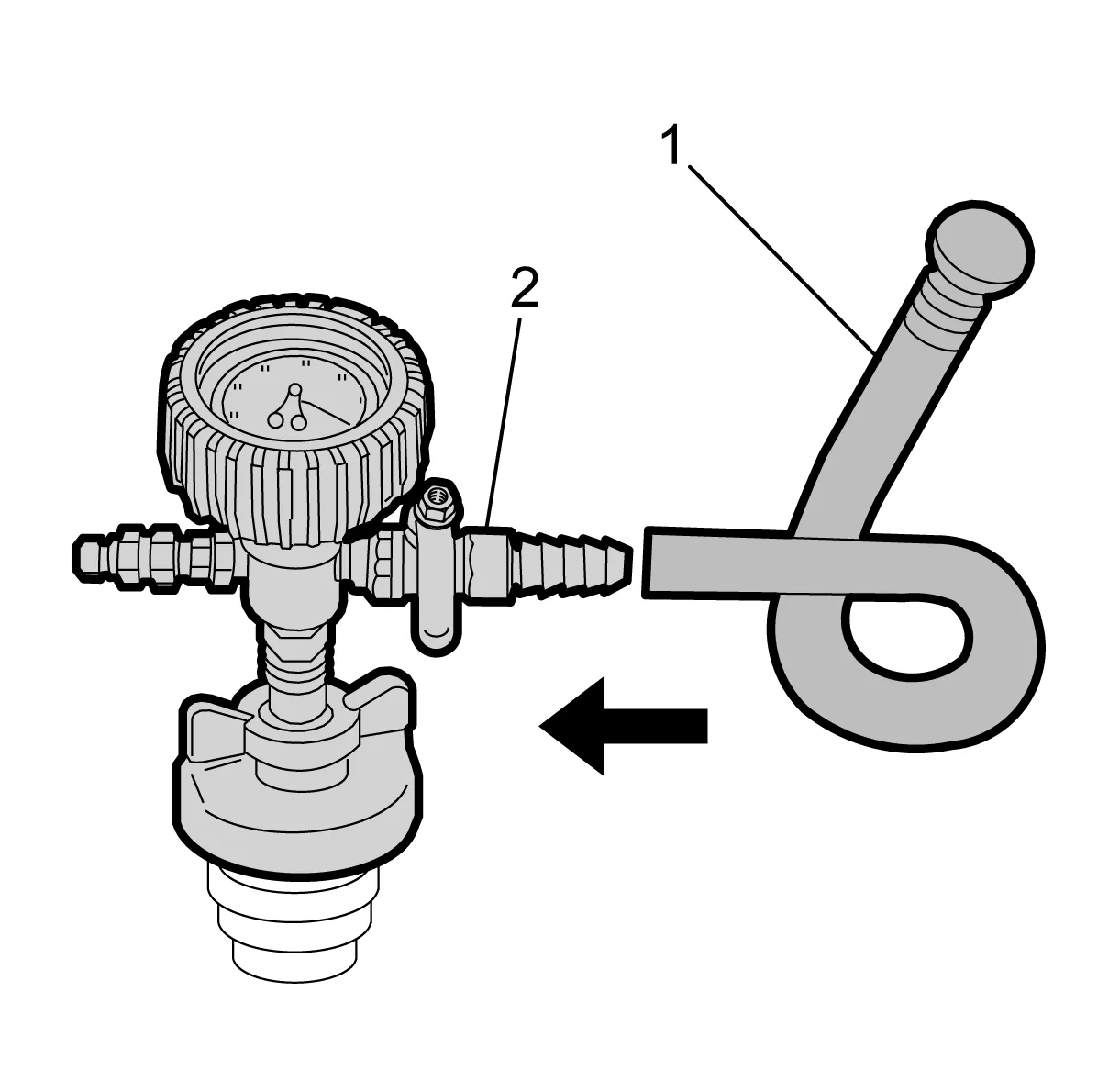 Cooling System Draining and Filling (GE 47716 LM2) — figure 3