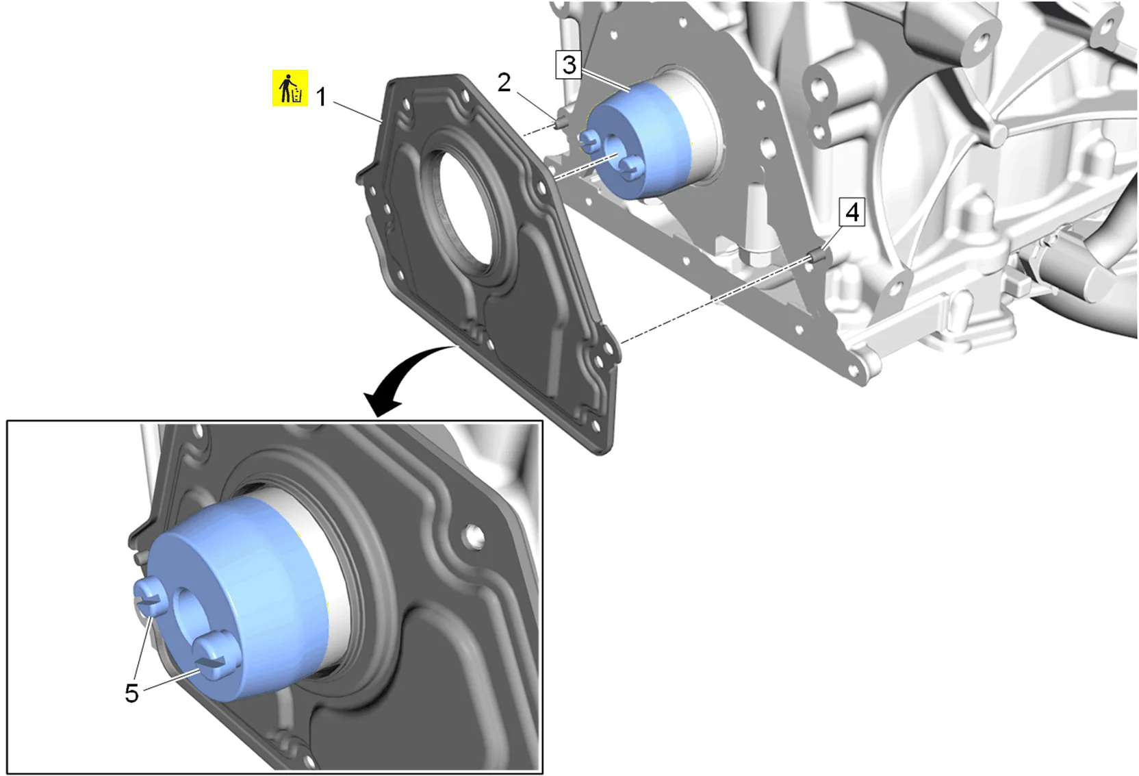 Crankshaft Front Oil Seal Replacement — figure 9
