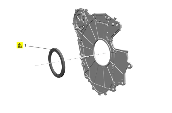 Crankshaft Rear Oil Seal Replacement (2WD) — figure 6
