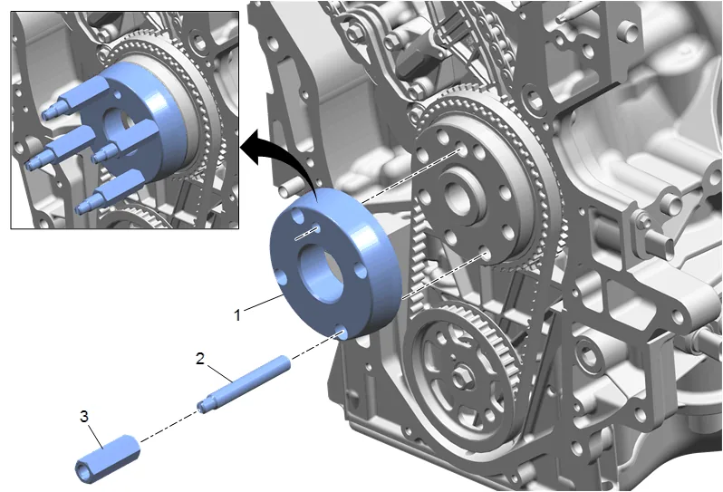 Crankshaft Rear Oil Seal Replacement (2WD) — figure 12