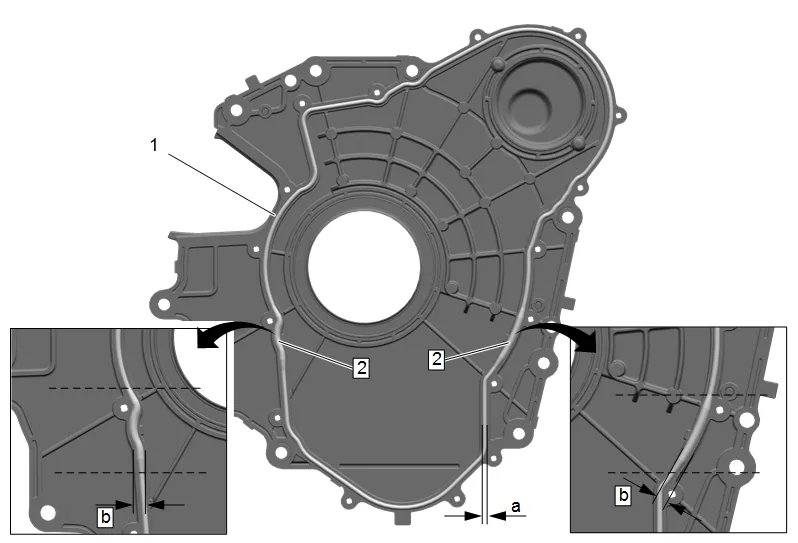 Crankshaft Rear Oil Seal Replacement (2WD) — figure 13