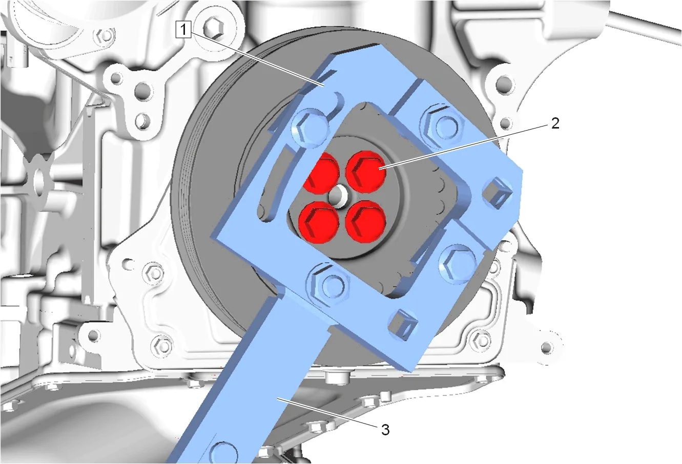 Crankshaft Rear Oil Seal Replacement (4WD) — figure 1