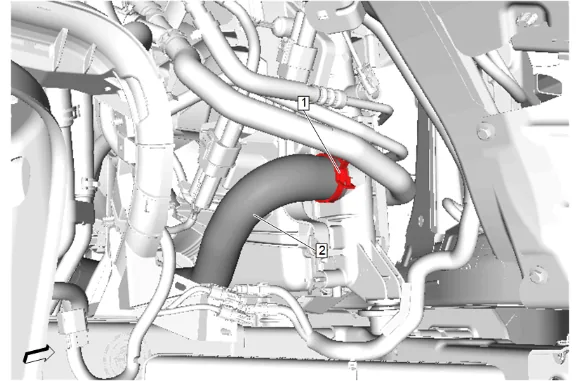 Engine Coolant Temperature Sensor Replacement - Water Pump Inlet Pipe — figure 3