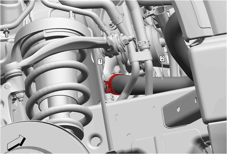 Engine Coolant Temperature Sensor Replacement - Water Pump Inlet Pipe — figure 4