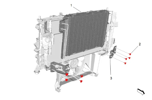 Engine Cooling Fan Motor Replacement (LM2) — figure 2