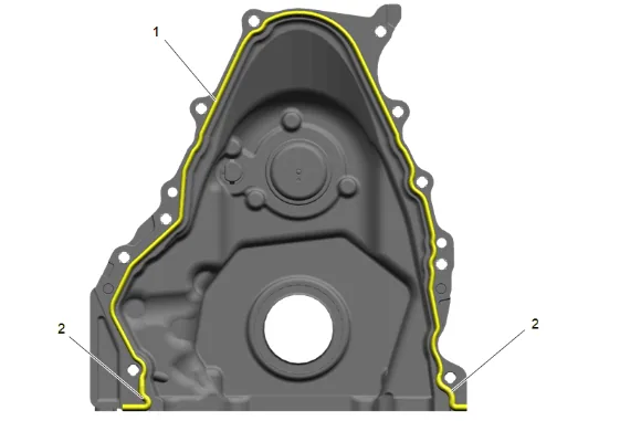 Engine Front Cover Replacement (L87 with WTX) — figure 45