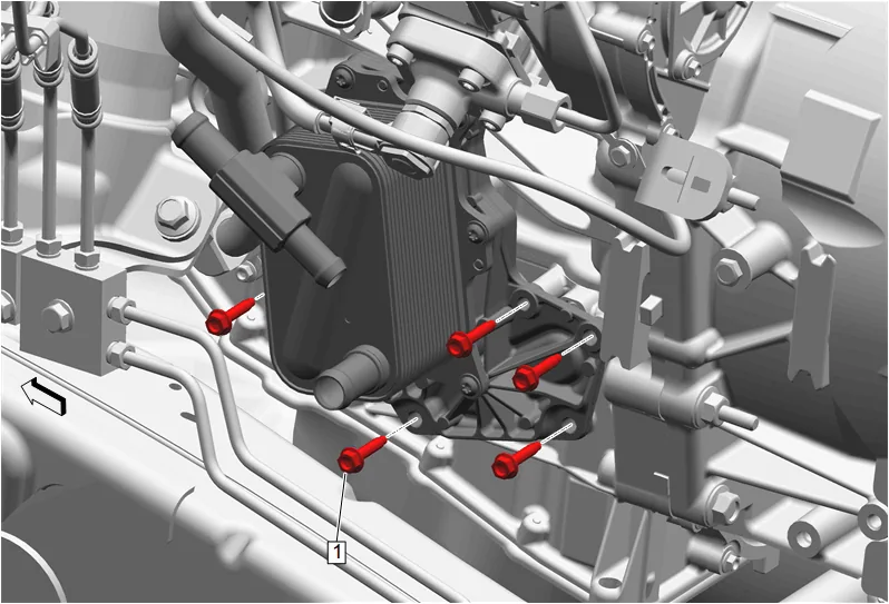Engine Oil Cooler Replacement (LM2 with 2WD) — figure 2