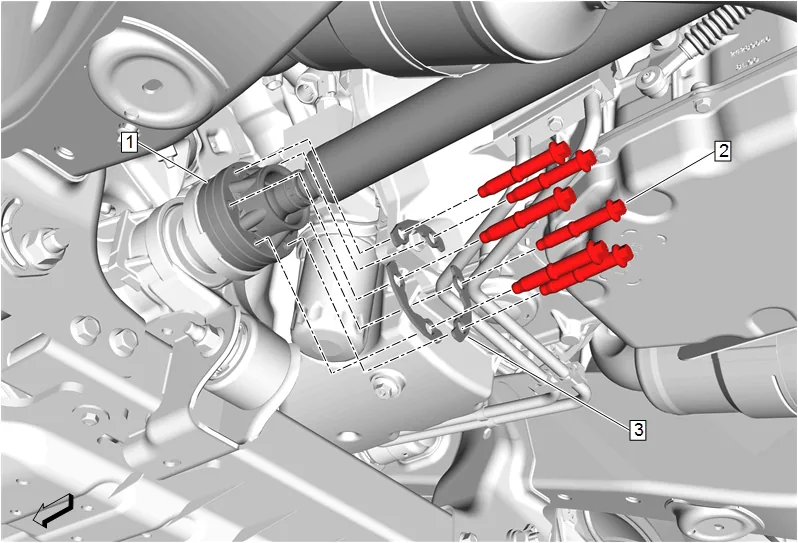 Engine Oil Cooler Replacement (LM2 with 4WD) — figure 1