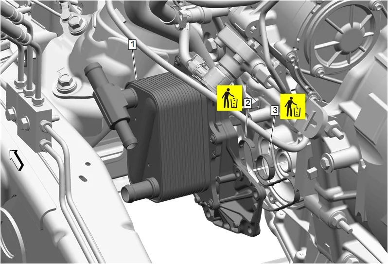 Engine Oil Cooler Replacement (LM2 with 4WD) — figure 4