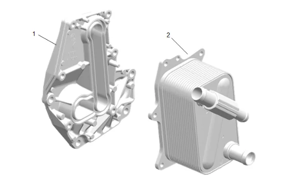 Engine Oil Cooler Replacement (LM2 with 4WD) — figure 6