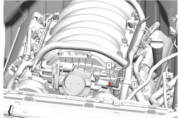 Evaporative Emission Pipe Replacement (Short Wheelbase) — figure 4