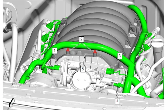Evaporative Emission Pipe Replacement (Short Wheelbase) — figure 5