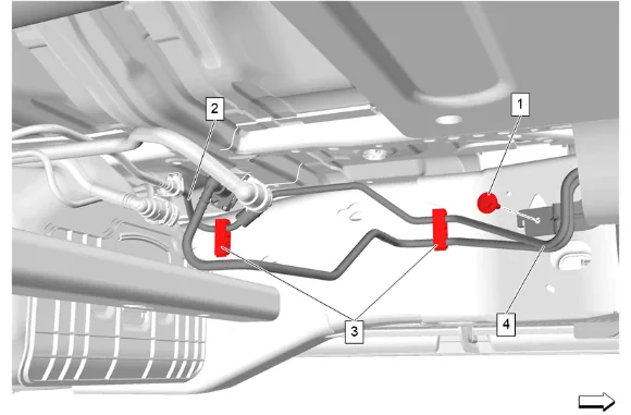 Evaporative Emission Pipe Replacement (Short Wheelbase) — figure 19