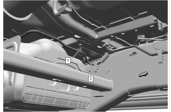 Fuel Feed Hose Replacement (Short Wheelbase) — figure 3