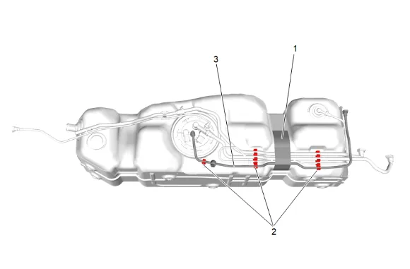Fuel Feed Hose Replacement (Short Wheelbase) — figure 9