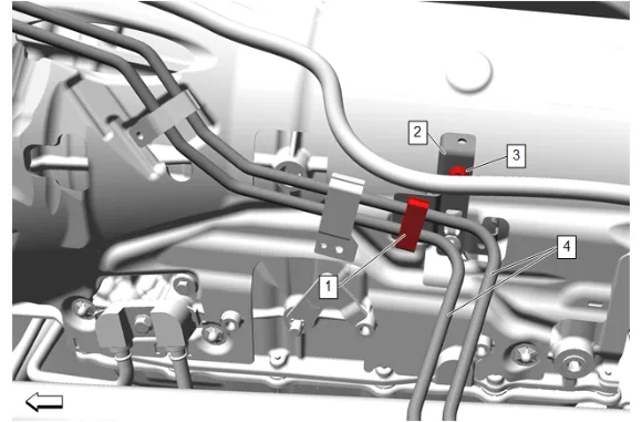 Fuel Feed Pipe Replacement - Underbody (Long Wheelbase) — figure 15