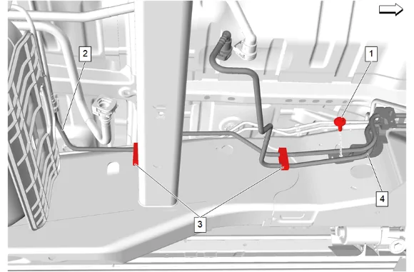 Fuel Feed Pipe Replacement - Underbody (Long Wheelbase) — figure 22