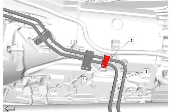 Fuel Feed Pipe Replacement - Underbody (Short Wheelbase) — figure 15