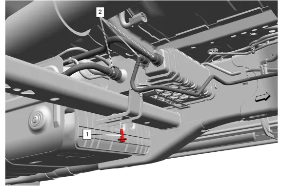 Fuel Feed Pipe Replacement - Underbody (Short Wheelbase) — figure 17