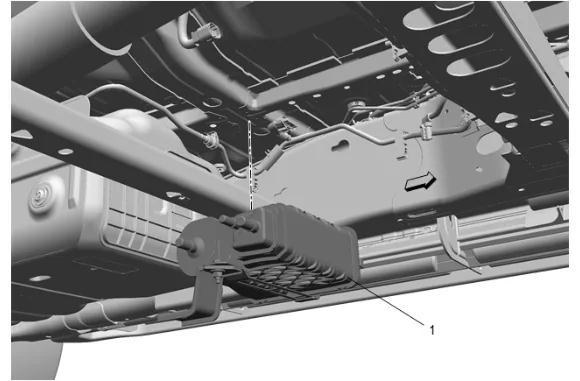 Fuel Feed Pipe Replacement - Underbody (Short Wheelbase) — figure 18