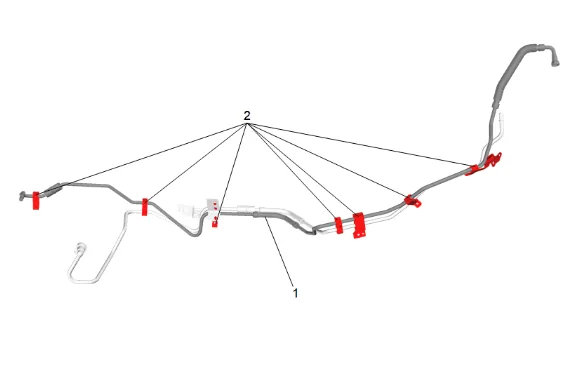 Fuel Feed Pipe Replacement - Underbody (Short Wheelbase) — figure 20