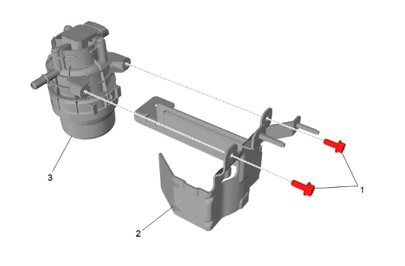 Fuel Filter Assembly Replacement (Short Wheelbase) — figure 4