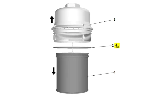 Fuel Filter Replacement (Short Wheelbase) — figure 2