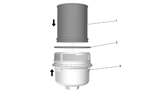 Fuel Filter Replacement (Short Wheelbase) — figure 3