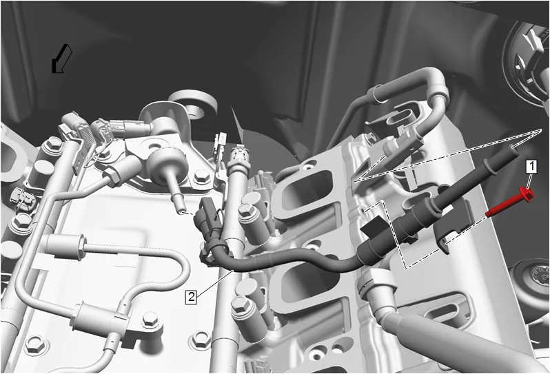 Fuel Injection Fuel Rail Assembly Replacement - Bank 1 (L87) — figure 14
