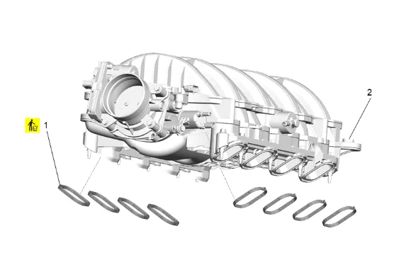 Fuel Injection Fuel Rail Assembly Replacement - Bank 2 (L84) — figure 12