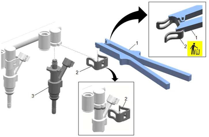 Fuel Injection Fuel Rail Assembly Replacement - Bank 2 (L87) — figure 19