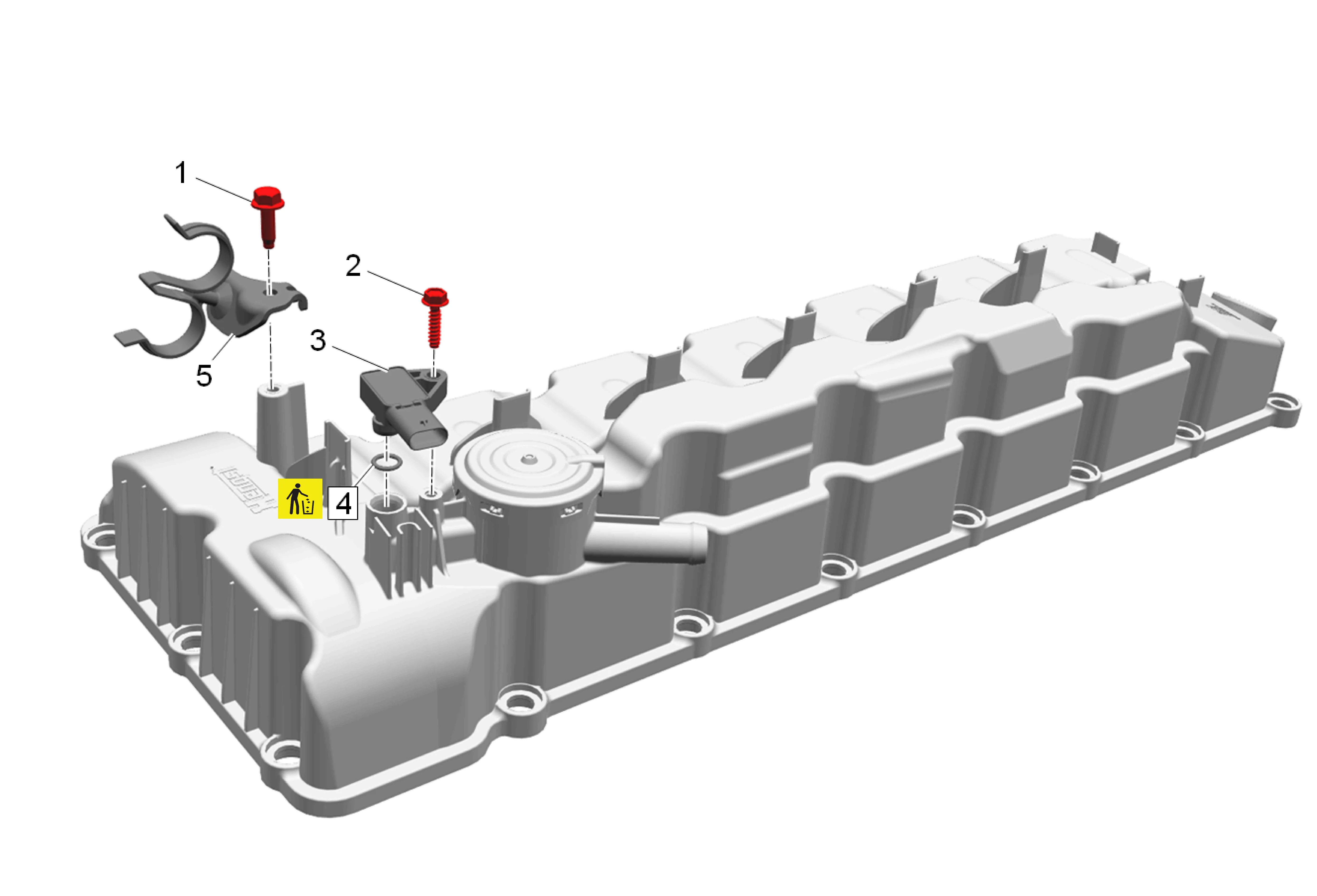 Fuel Injector Fuel Return Hose Bracket Replacement — figure 28