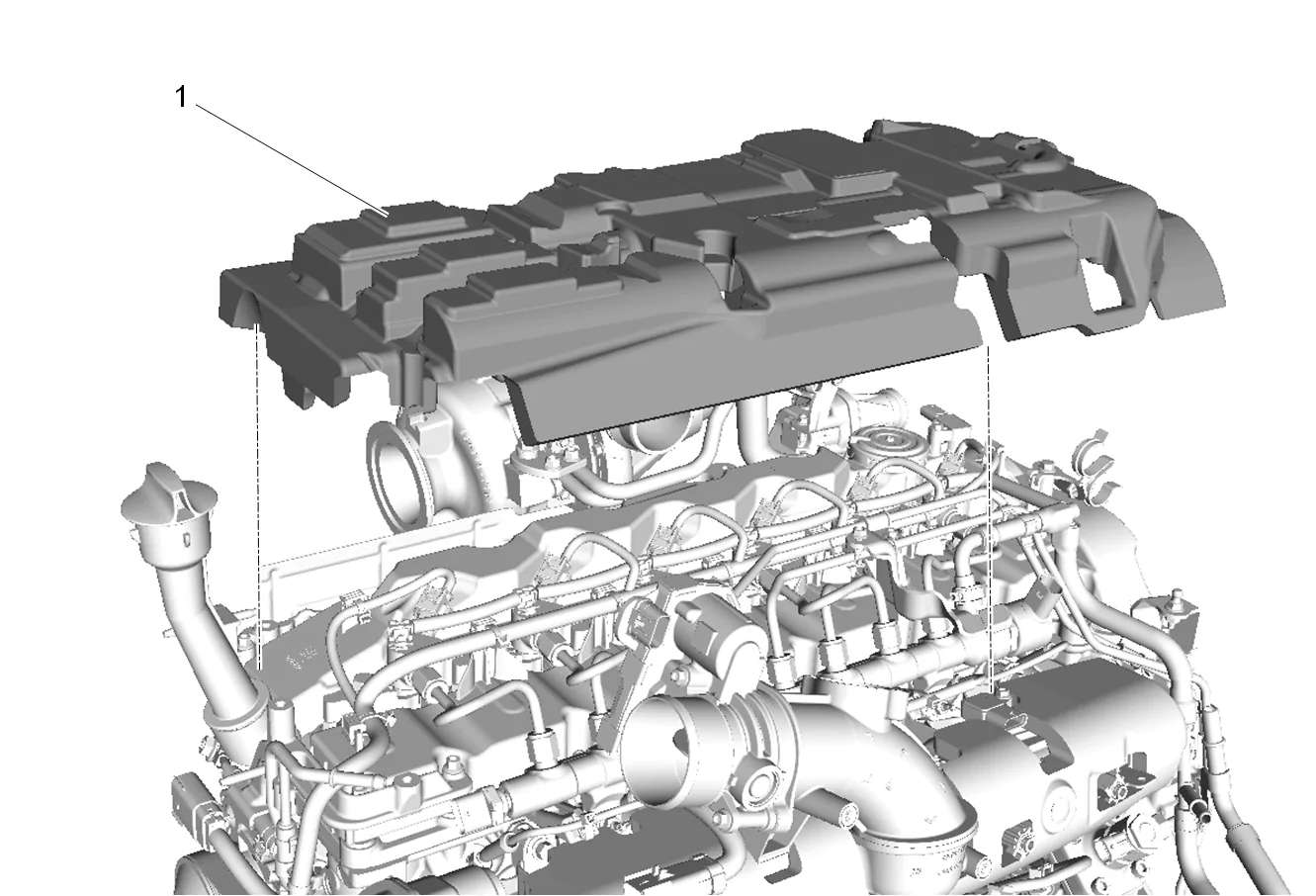 Fuel Injector Fuel Return Hose Bracket Replacement — figure 29