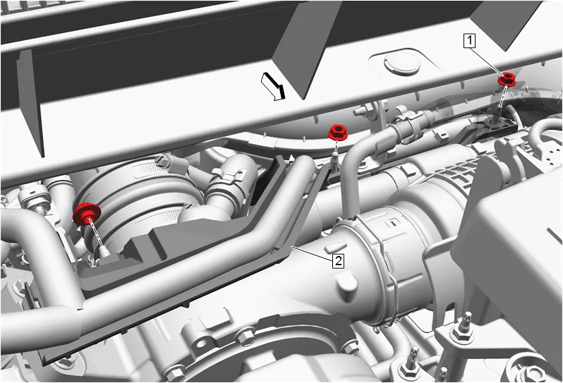 Fuel Injector Fuel Return Pipe Replacement — figure 4