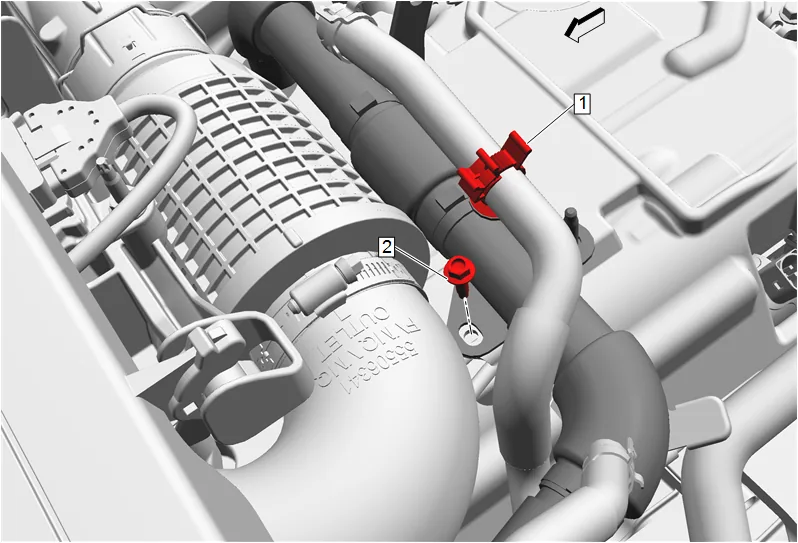 Fuel Injector Fuel Return Pipe Replacement — figure 9