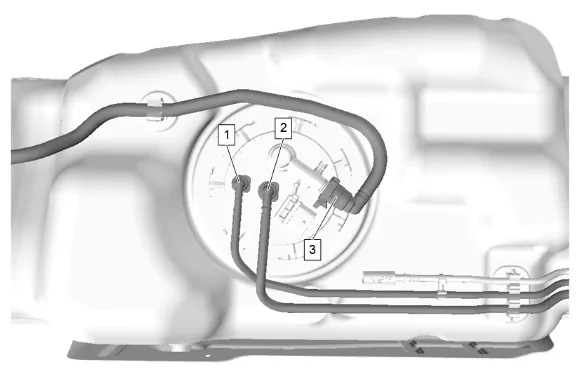 Fuel Level Sensor Replacement (Short Wheelbase) (1) — figure 7